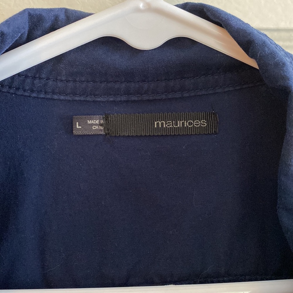 Navy blue spring jacket - Picture 2 of 3